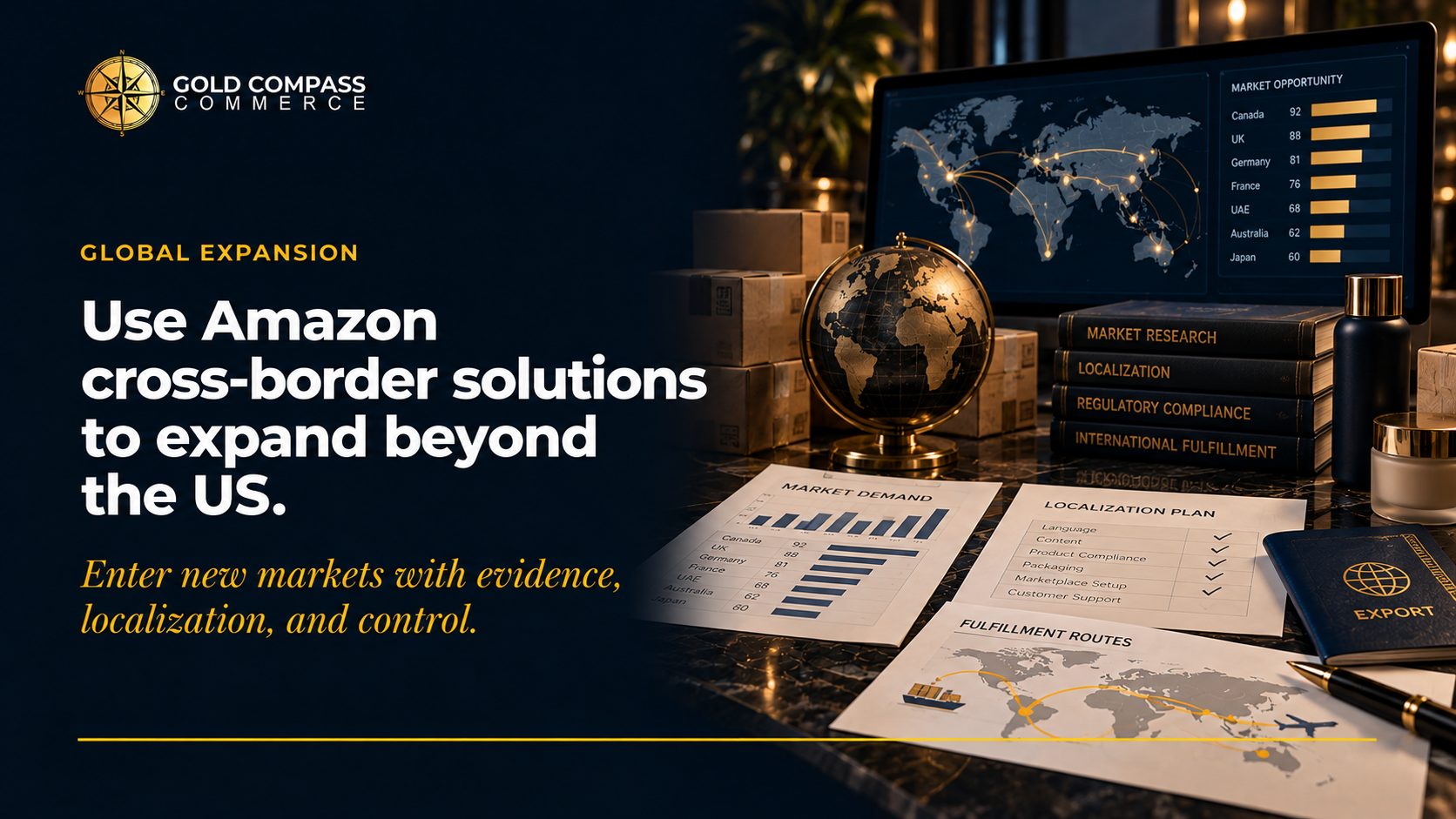 Gold Compass Commerce insight on amazon Cross Border Solutions for Brands Expanding Beyond the US