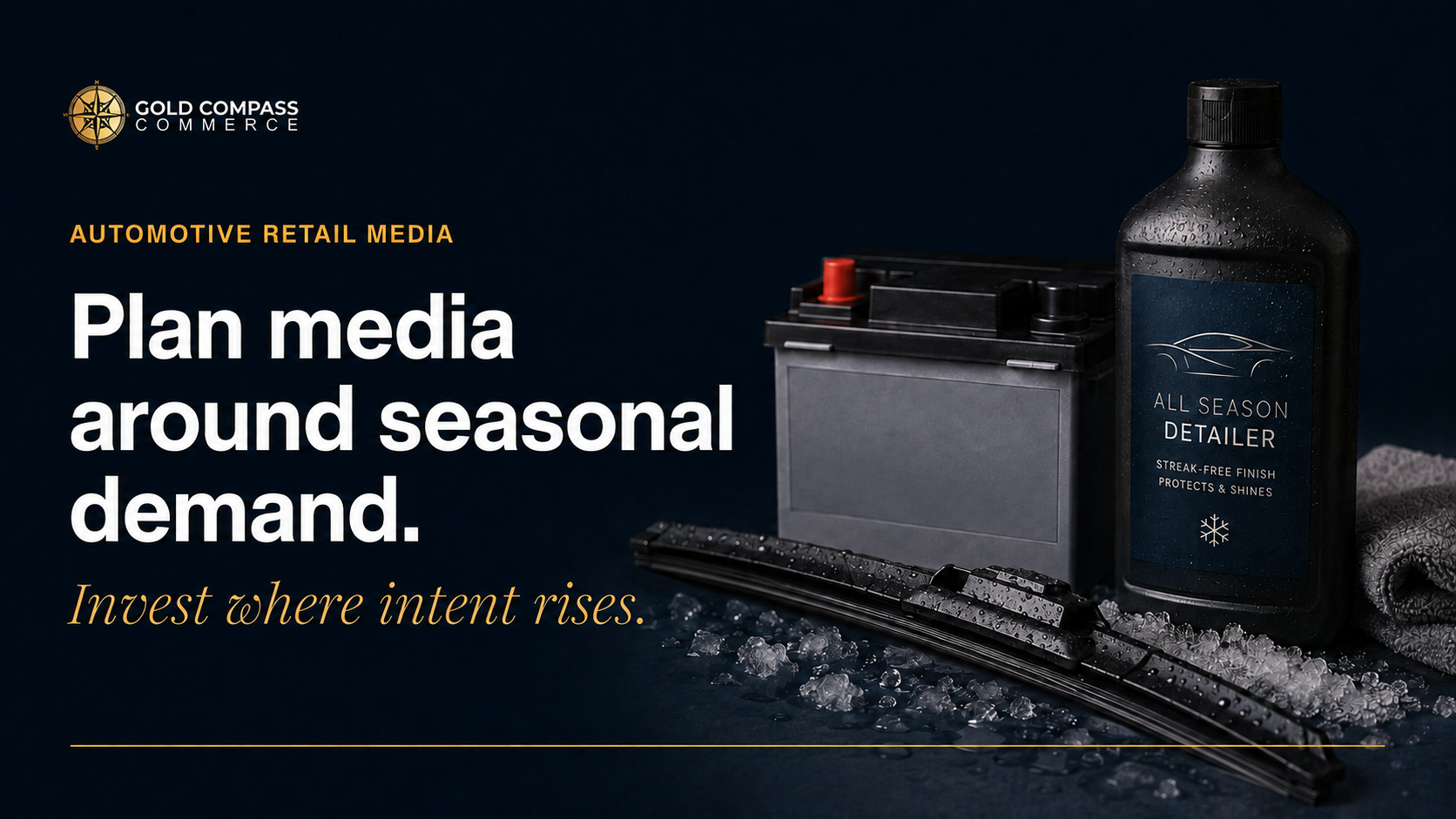 Gold Compass Commerce seasonal retail media strategy for automotive brands