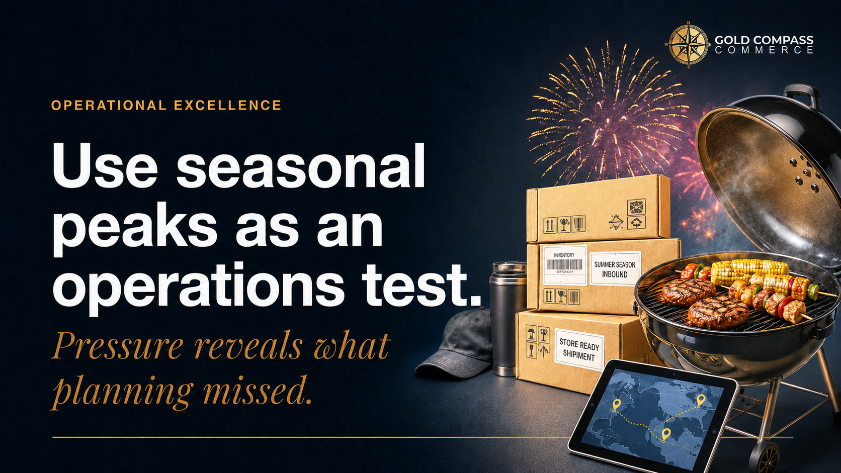 Gold Compass Commerce insight on using seasonal peaks as an operations test
