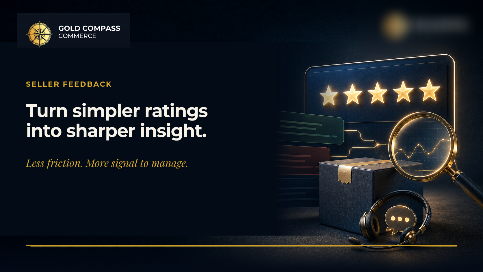 Gold Compass Commerce insight on Amazon's simplified seller feedback system