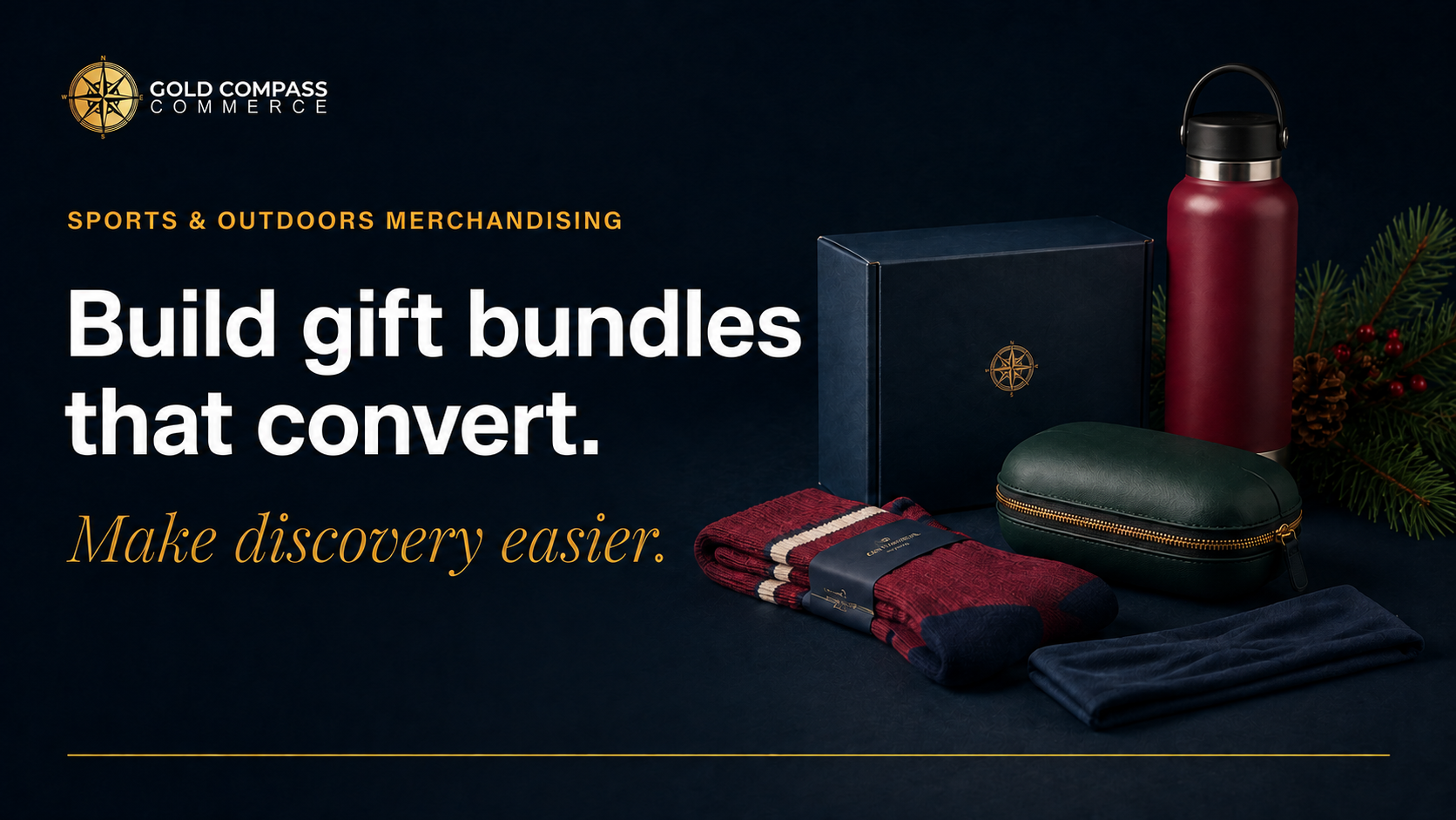 Gold Compass Commerce marketplace gift bundle strategy for sports and recreation products